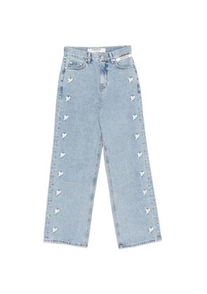 Kimhekim heart-motif denim jeans - Blue