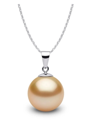 Yoko London 18kt white gold Classic 11mm Golden South Sea pearl pendant necklace - Silver