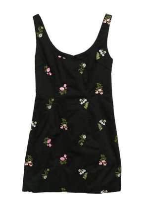 Cynthia Rowley embroidered mini dress - Black