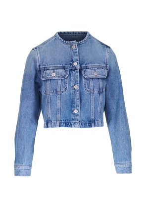 Citizens of Humanity buttoned cropped jacket - Blue