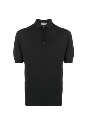 John Smedley Adrian short-sleeve cotton polo shirt - Black