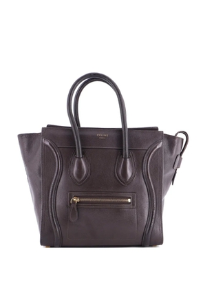 Celine Pre-Owned Luggage Bag Smooth Leather Micro tote bag - Brown