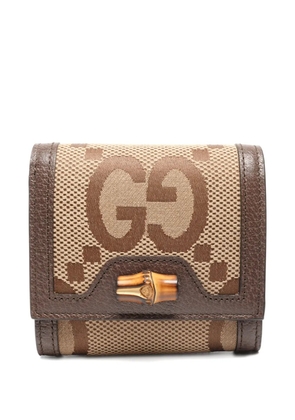 Gucci Pre-Owned 2022-2025 Jumbo GG canvas wallet - Neutrals