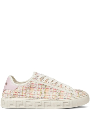 Versace Greca tweed sneakers - Pink