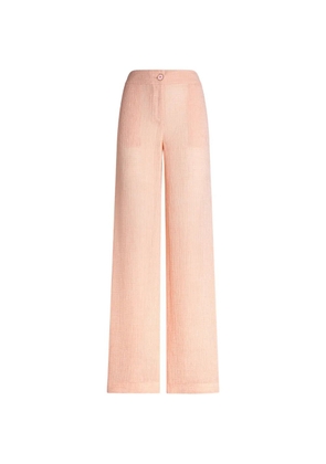 Genny button linem trousers - Pink