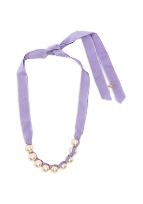 Forte Forte faux-pearl necklace - Purple