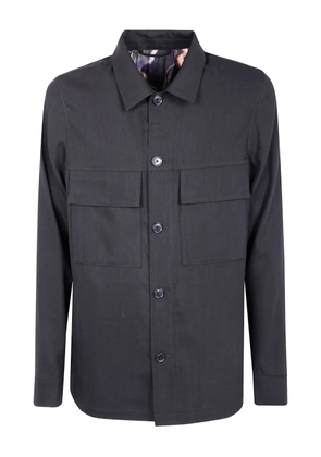 Paul Smith wool shirt jacket - Black
