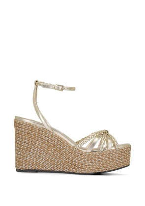Jimmy Choo Dree braided platform espadrilles - Gold
