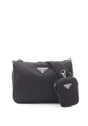 Prada Pre-Owned 2013-2026 Saffiano Trimmed Re Nylon crossbody bag - Black