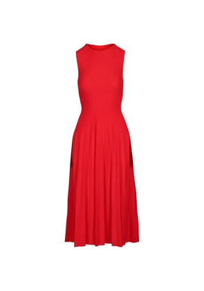 STAUD Elyse ribbed midi dress - Red