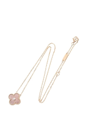 Van Cleef & Arpels Pre-Owned 2010 18kt rose gold Alhambra necklace - Pink