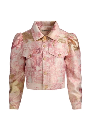 alice + olivia puff-sleeve jacket - Pink