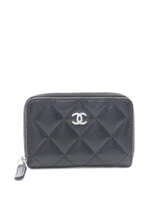 CHANEL Pre-Owned 2021 quilted zip-fastening wallet - Black