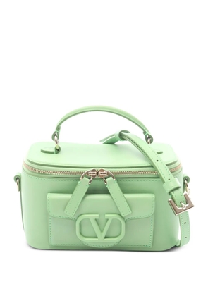 Valentino Garavani Pre-Owned V-logo leather vanity bag - Green
