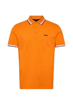 BOSS striped trim polo - Orange