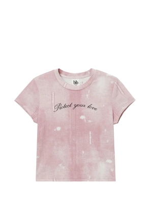 b+ab graphic-print T-shirt - Pink
