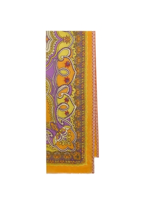 MALIPARMI jacquard geometric scarf - Orange