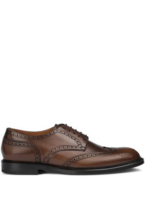 Doucal's leather Derby shoes - Brown