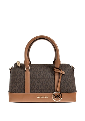 Michael Michael Kors small Andie logo-charm tote bag - Brown