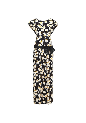 Andrè Laug Vintage crew-neck midi dress - Black