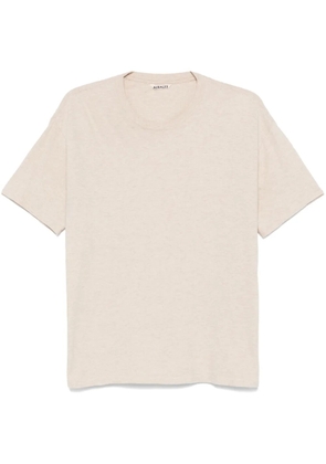 Auralee seamless crew-neck T-shirt - Neutrals