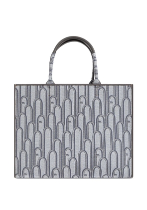 Furla large Opportunity patterned tote bag - Grey
