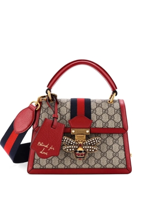 Gucci Pre-Owned Queen Margaret Top Handle Bag GG Coated Canvas with Leather Small satchel - Brown