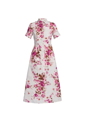 ERDEM floral-print midi dress - White