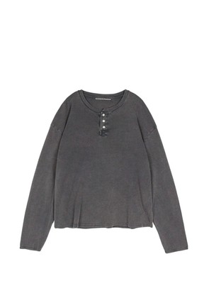 Stockholm Surfboard Club buttoned long-sleeve T-shirt - Black