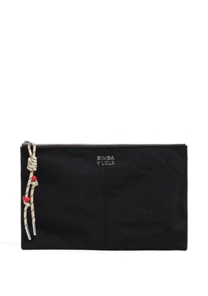 Bimba y Lola rope-detail make up bag - Grey