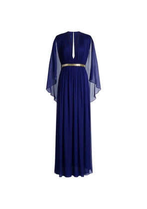 Alberta Ferretti pleated maxi dress - Blue
