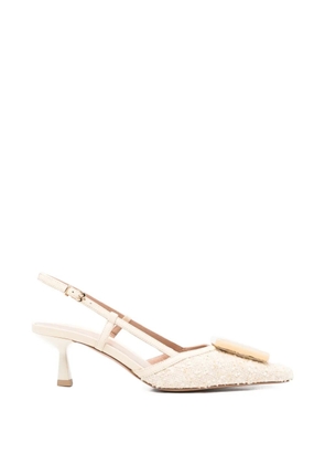 Roberto Festa Paloma buckle slingback pumps - Neutrals