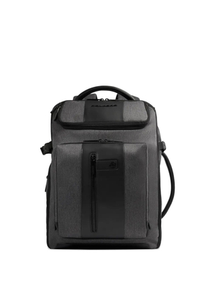 PIQUADRO expandable zip backpack - Grey