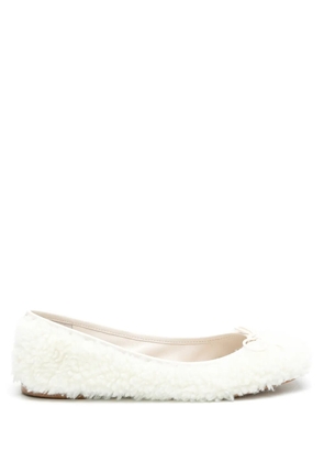Sarah Chofakian Loby textured ballerina shoes - White