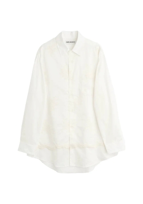 OUR LEGACY Vast floral-lace shirt - Neutrals
