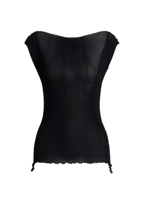 Alberta Ferretti plissé blouse - Black
