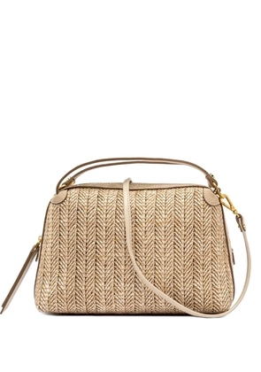 GIANNI CHIARINI woven handle tote bag - Neutrals