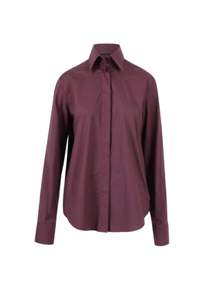 Federica Tosi point-collar long-sleeves shirt - Purple