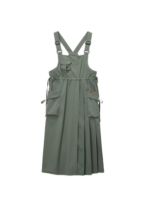 Musium Div. pockets pleated midi dress - Green