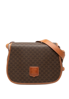 Celine Pre-Owned 2012 Macadam Coated Canvas crossbody bag - Brown