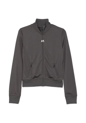 Courrèges zip logo sweatshirt - Grey