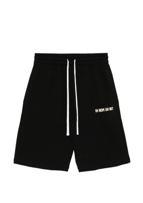 Ih Nom Uh Nit logo-print knee-length shorts - Black