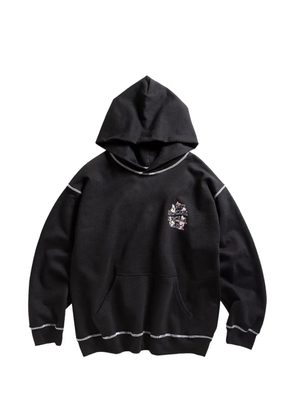 Anti Social Social Club floral-pattern hoodie - Black