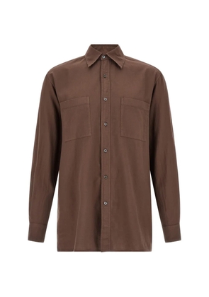 Cellar Door Paul cotton shirt - Brown