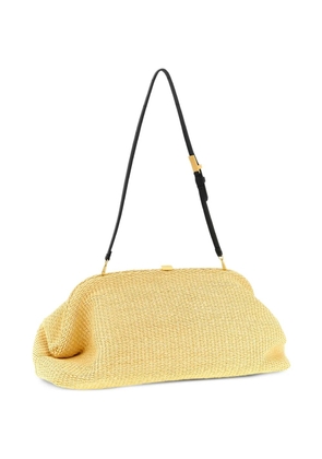 Alberta Ferretti maxi woven clutch bag - Neutrals