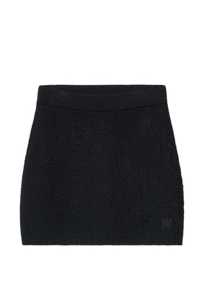 AMIRI crochet mini skirt - Black