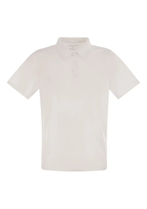Majestic Filatures short-sleeved three-button polo shirt - White