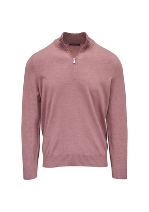 Gran Sasso zip-neck sweater - Pink