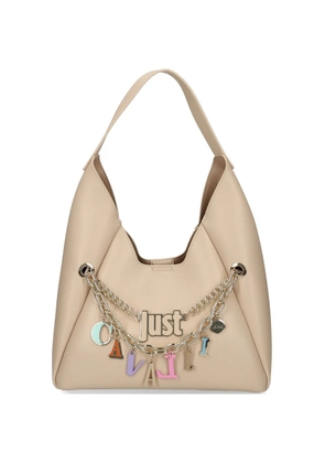 Just Cavalli chain-charm shoulder bag - Neutrals