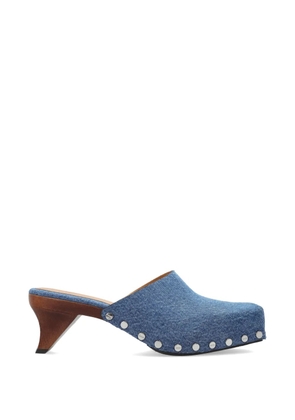 GANNI studded mules - Blue